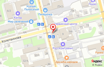 Супермаркет напольных покрытий Сильный Пол на карте