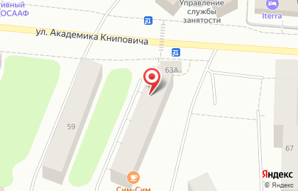 Группа компаний Выбор на улице Академика Книповича на карте