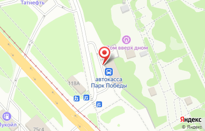 Парк Победы, автобусная станция на карте