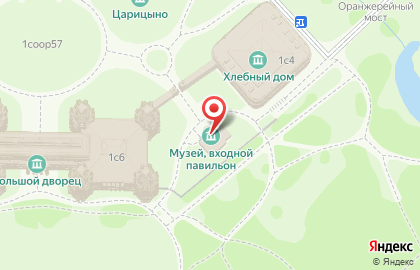 Музей-заповедник Царицыно в Москве на карте