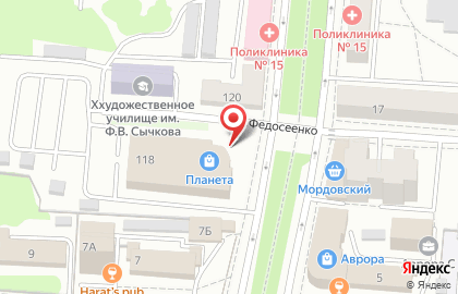 Супермаркет Перекрёсток на Пролетарской улице на карте