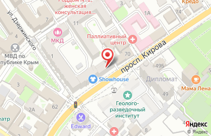 Студия красоты Bloom на проспекте Кирова на карте