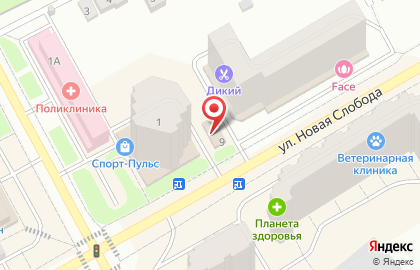 Шкаф New на улице Новая Слобода на карте