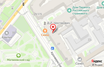 Ателье на Кронверской улице на карте
