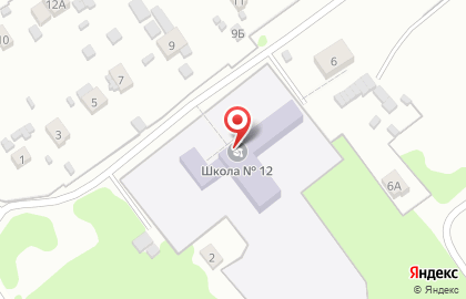 Основная общеобразовательная школа №12 в Новокуйбышевске на карте