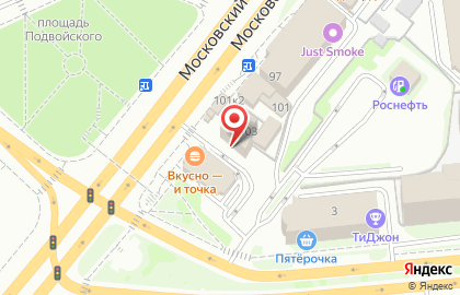 McDonald's на Московском проспекте на карте