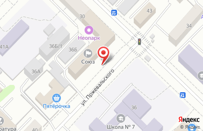 АвтоКруиз на улице Пржевальского на карте