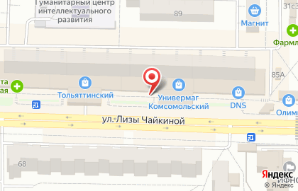 Магазин домашнего текстиля в Комсомольском районе на карте