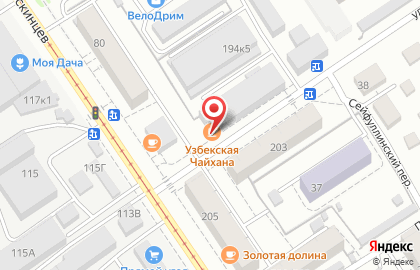 Кафе Узбекская чайхана в Центральном районе на карте