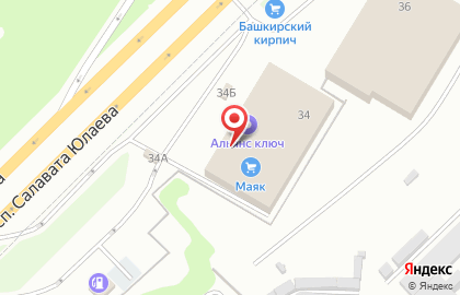 Компания по оптовой и розничной торговле цветами УфаОптРоз на проспекте Салавата Юлаева на карте