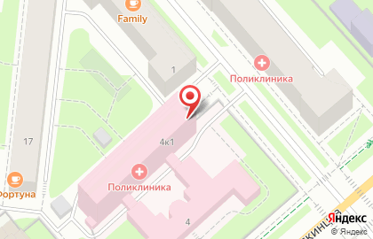 Поликлиника РЖД-Медицина на улице Челюскинцев на карте