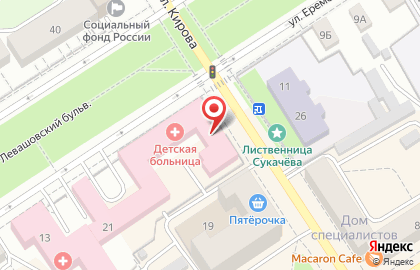 Больница Детская больница в Петрозаводске на карте