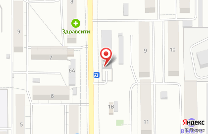 Автостоянка на улице Космонавтов, 7В на карте