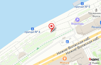 Кафе Волга в Нижегородском районе на карте