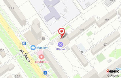 Торгово-монтажная фирма Диатон на улице Мира на карте