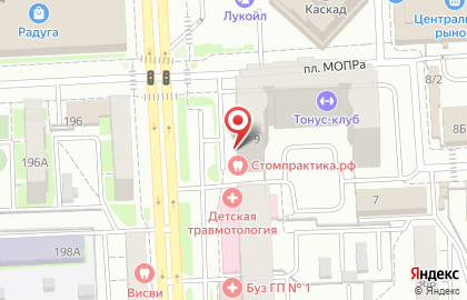 Росбанк на площади Мопра на карте