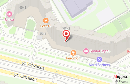 Сеть лаундж-баров Feromon Group в Приморском районе на карте