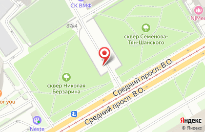 Автостоянка Биомед в Василеостровском районе на карте