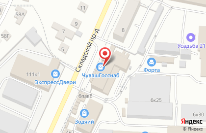 Торговый дом Альппром в Складском проезде на карте
