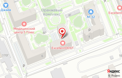 Стоматологическая клиника excellentDENT на карте