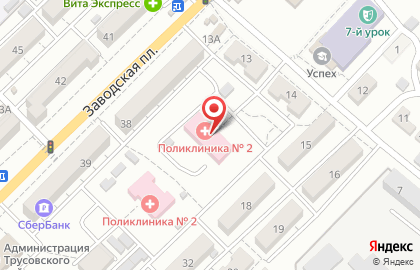 Астраханская клиническая больница на Заводской улице на карте