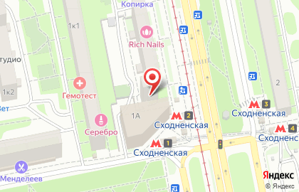 Медицинская лаборатория NovaScreen на улице Героев Панфиловцев на карте