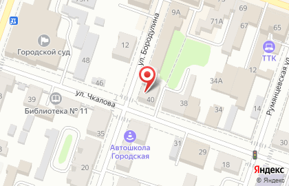 Магазин автозапчастей AutoPolka.ru на улице Бородулина на карте