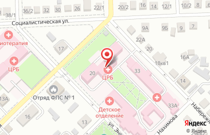 Центральная районная больница на улице Карла Маркса на карте