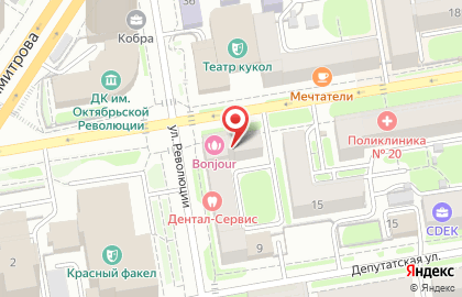 Детская стоматологическая клиника Дентал-Сервис на улице Ленина на карте