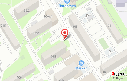 Киоск по продаже мороженого на Ямской улице на карте