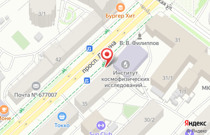 Магазин по продаже овощей и фруктов в Якутске на карте