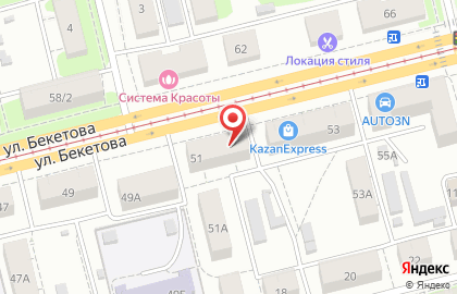 Магазин Бастион на улице Бекетова на карте