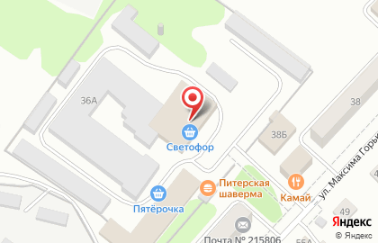 Магазин алкогольной продукции Кристалл, магазин алкогольной продукции на улице Максима Горького на карте