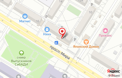 Супермаркет Фасоль в Советском районе на карте