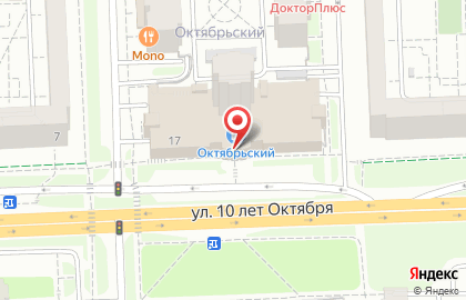 Салон оптики ЕвроОптика на улице 10 лет Октября на карте