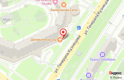 Терминал ВТБ на улице Генерала Кузнецова на карте