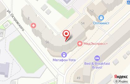АКБ Московский областной банк на улице Орджоникидзе на карте