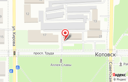 Центр технического обслуживания Партнер на проспекте Труда на карте