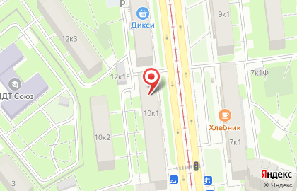 Центральная автошкола на Тихорецком проспекте на карте