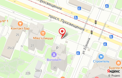 Магазин разливного пива Пивбург на проспекте Просвещения на карте