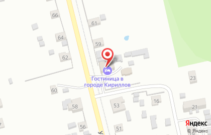 Гостиница в Вологде на карте