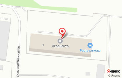 Официальный дилер Ростсельмаш Агроцентр на Производственной улице на карте