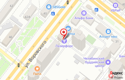 Галера на улице Воровского на карте