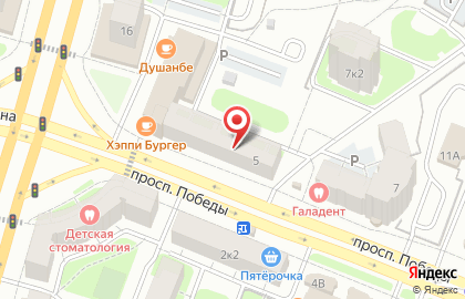 Золотой на проспекте Победы на карте