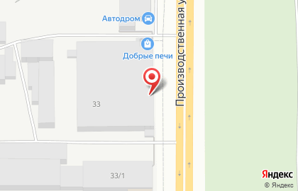 Магазин автозапчастей Форсаж на Производственной улице на карте