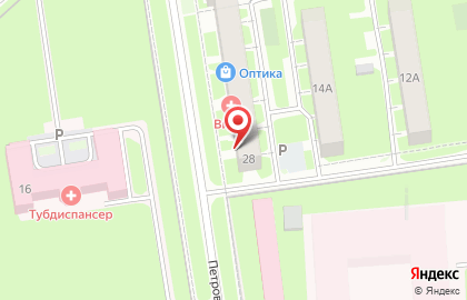 Аптека Муниципальная Псковская аптечная сеть на Петровской улице на карте