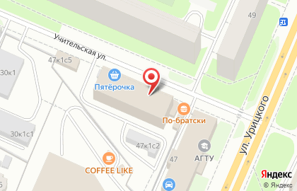 Архангельская фабрика мягкой мебели на улице Урицкого на карте