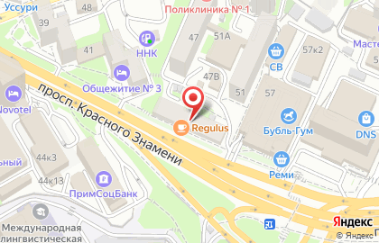 Служба заказа легкового транспорта Алло на проспекте Красного Знамени на карте