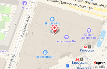 Магазин свежевыжатых соков Juice City на площади Киевского Вокзала на карте