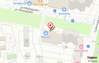 Супермаркет Магнит в Москве на карте